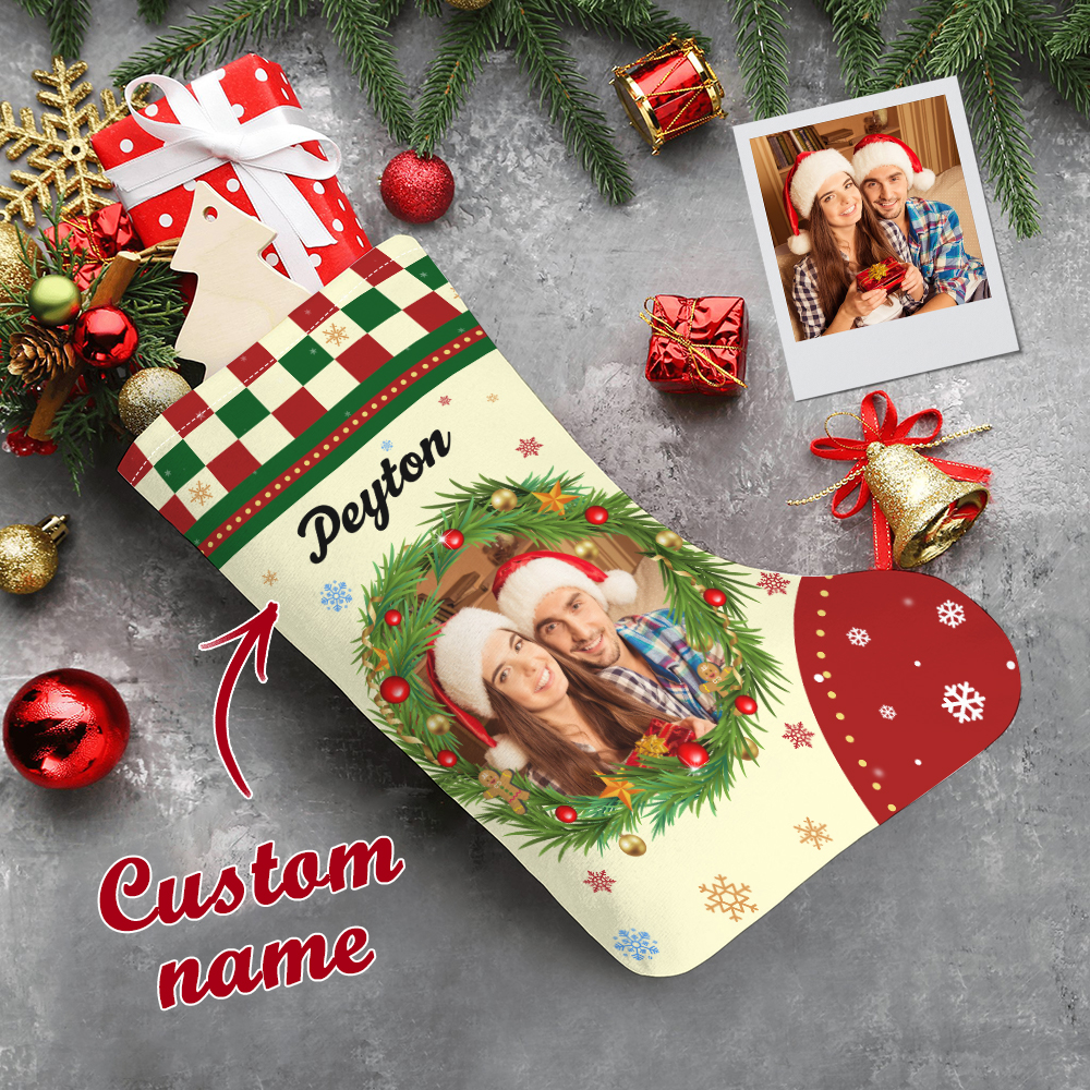 Personalized Christmas Stocking Custom Photo Christmas Stockings