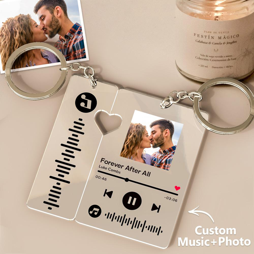 Custom Spotify Keychain With Picture Personalized Scannable Spotify ...