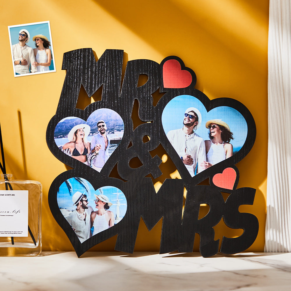 Custom Mr & Mrs Photo Frame Personalized Wall Decoration MadeMine