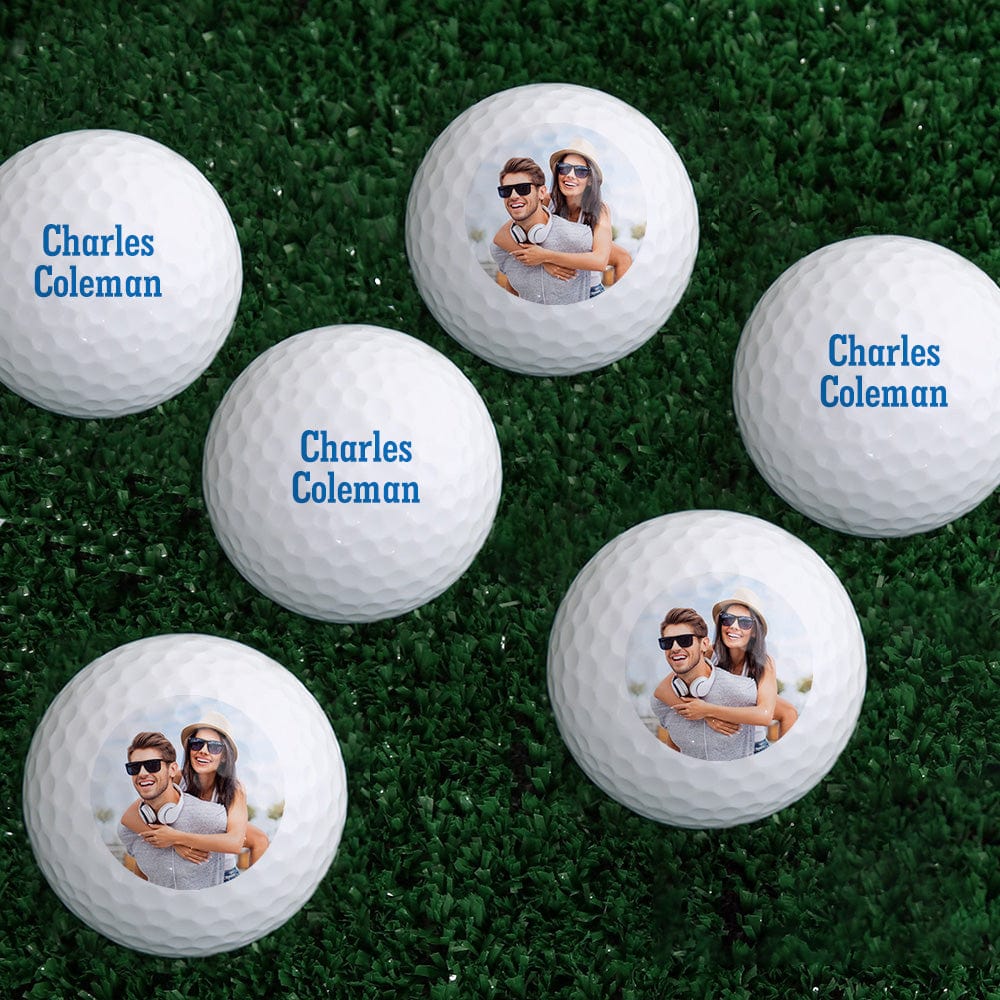 Custom Golf Balls with Picture & Text Personalized Golf Ball Set of 6 ...
