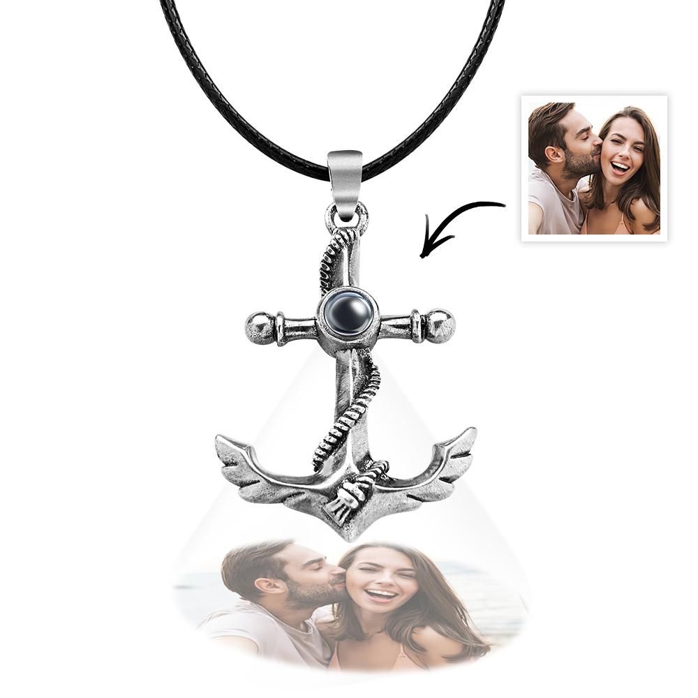 Custom Projection Necklace Creative Anchor Couple Gifts MadeMine