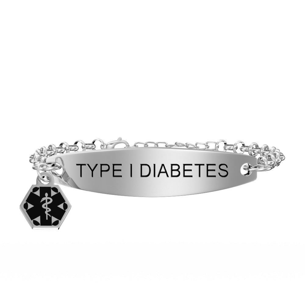 Type 1 Diabetes Bracelet Personalized Diabetes Awareness Bracelet Gift For Diabetic MadeMine