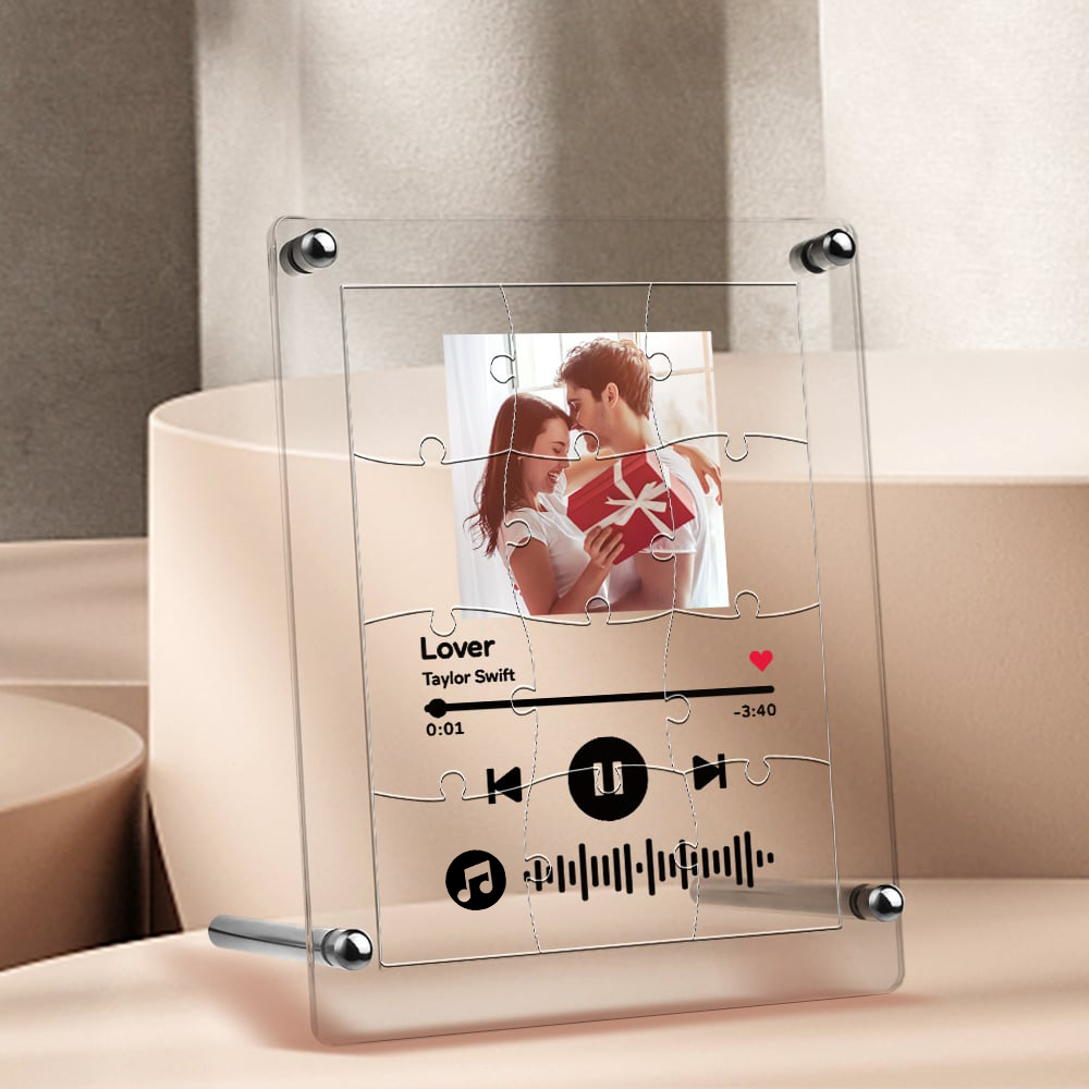 Custom Spotify Puzzle Plaque With Photo Music Photo Puzzle Plaque ...