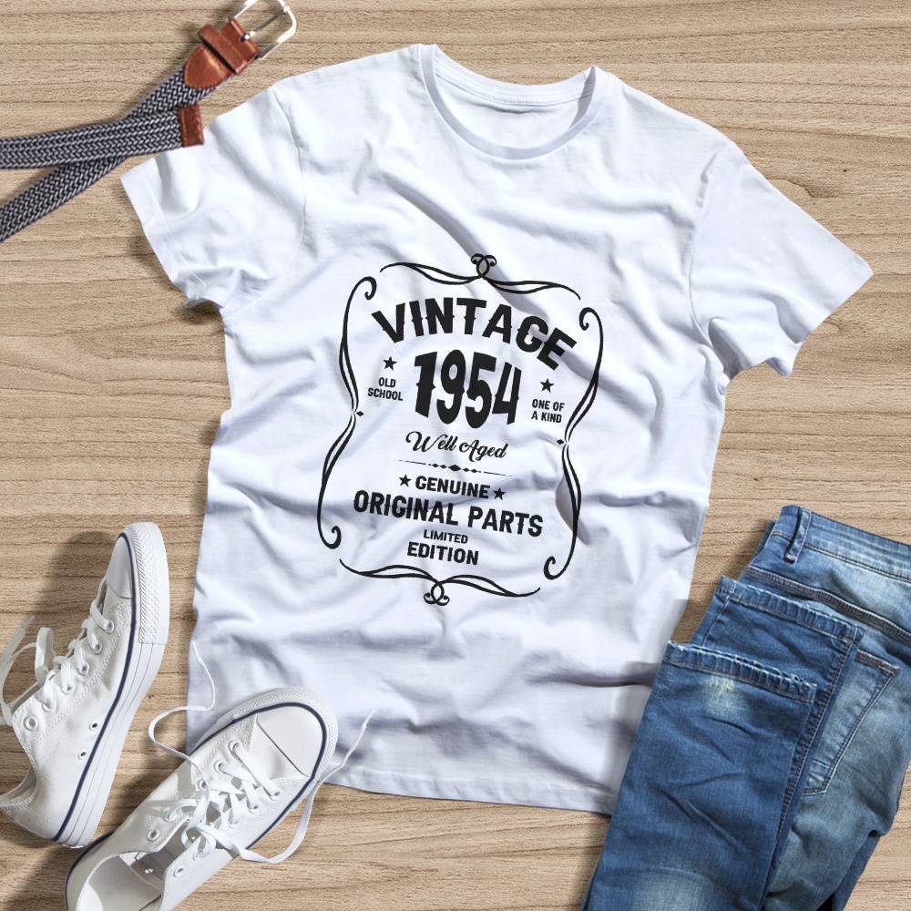 68th Birthday Shirts Custom VINTAGE 1954 Shirt 68th Birthday Gifts - 7 ...